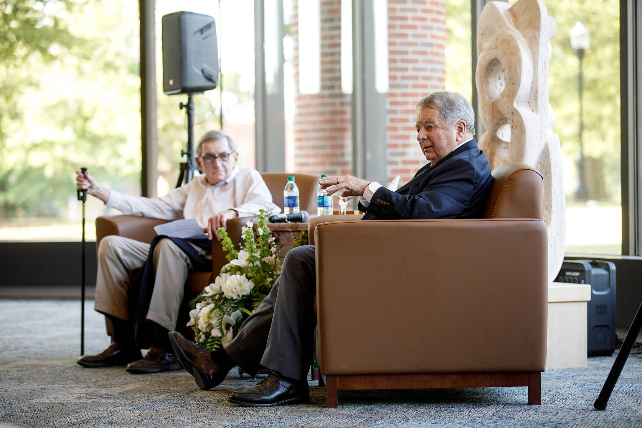 Former chancellor Dr. Charles Smith speaks.