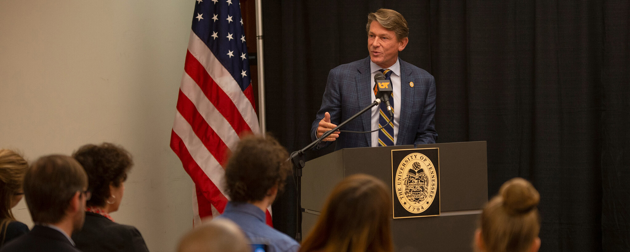 Randy Boyd addresses the UT Board of Trustees.